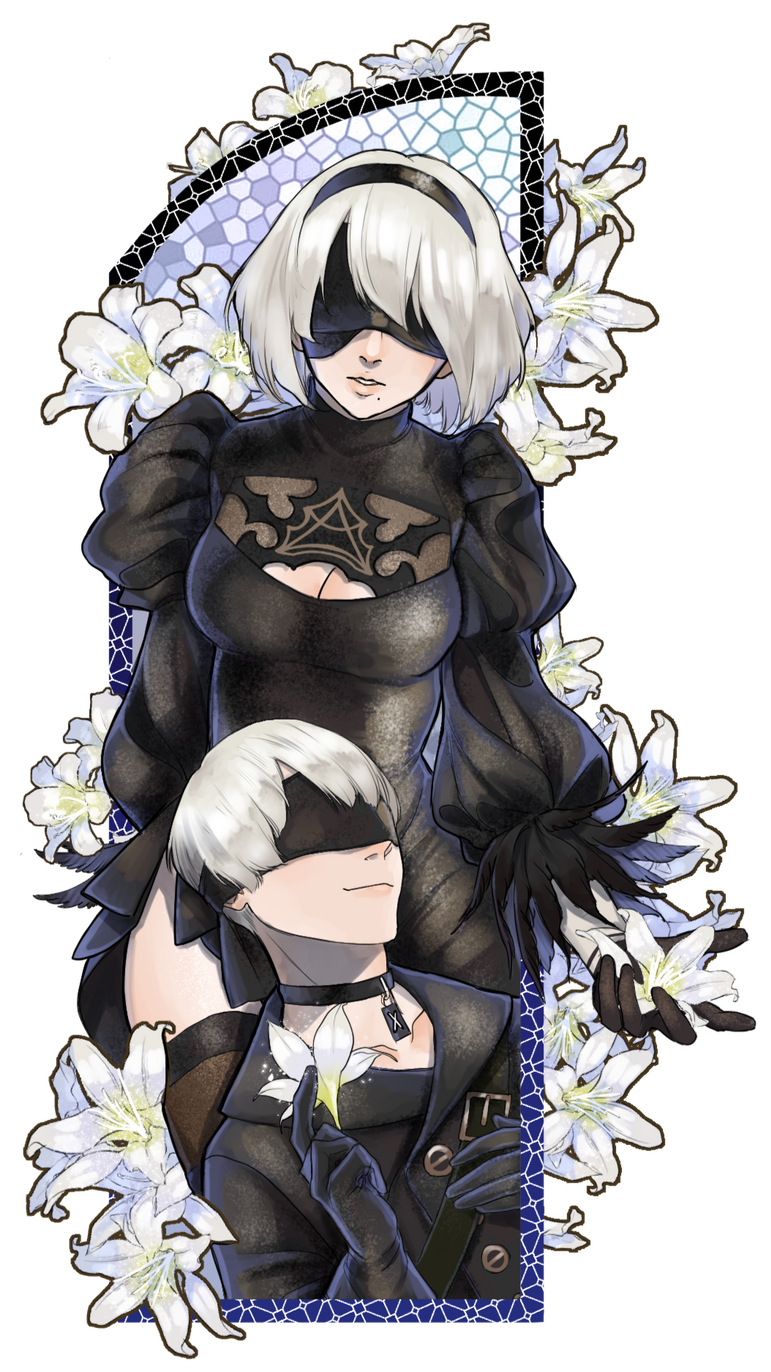 2B and 9S Bookmark