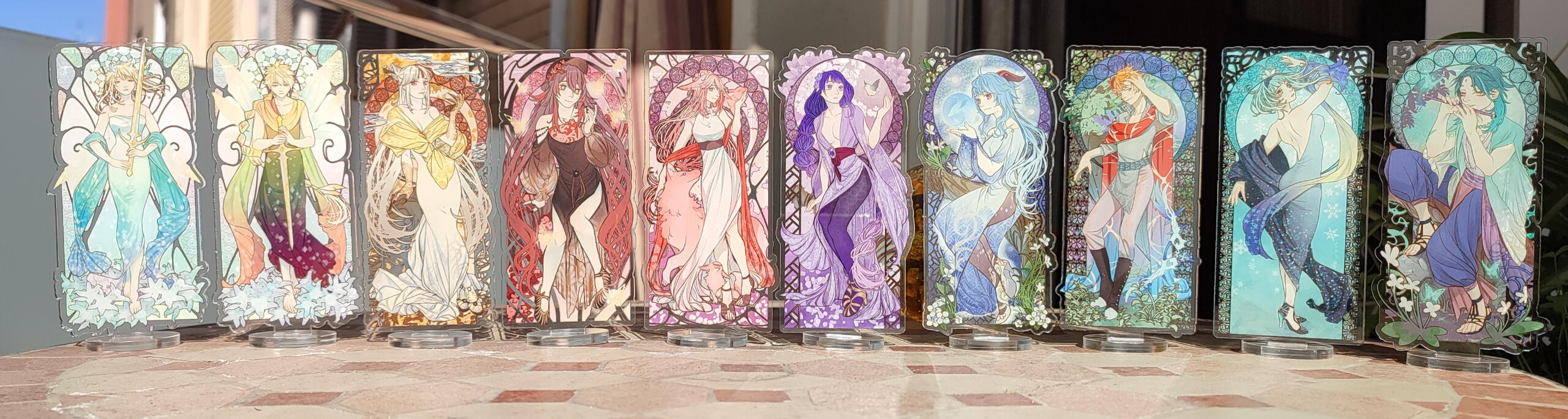 Genshin Impact Art Nouveau one piece Standee